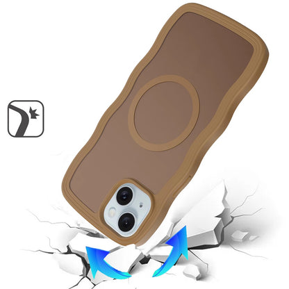 For Apple iPhone 15 Grip Hand Magnetic Hybrid Case Shockproof Protection Matte Skin Rubber TPU + PC Case Cover