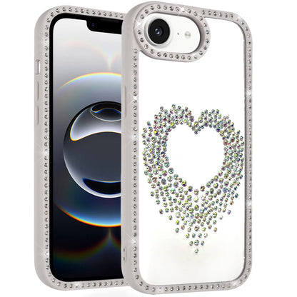 For Samsung Galaxy S26 Ultra Angel Hearts Glitter Shimmer Diamond Edge Hybrid Drop Protection Shockproof Design Compatible Case Cover