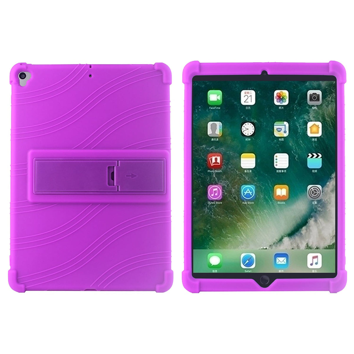 Tablet Case for Apple iPad 9th 8th 7th Gen (10.2 inch) Thick Shockproof Silicone Heavy Duty Rugged Hybrid Full Body Drop Protection Detachable Stand Cover