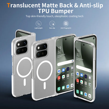 Phone Case for Google Pixel 11 Pro Fold Magnetic Matte Hybrid Shockproof Smooth Grip Durable Camera Protection Anti-Slip Soft Touch TPU Armor Cover