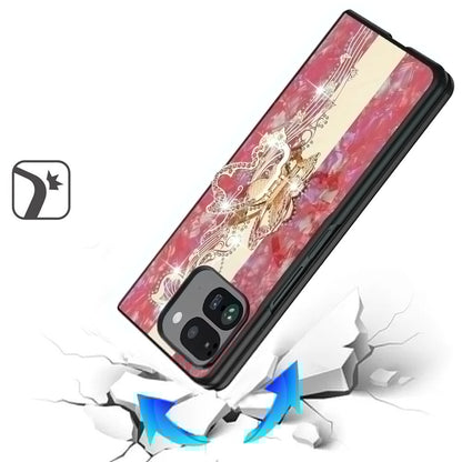 For Pixel 10 Pro Fold Diamonds 3D Fashion Bling Sparkly Glitter Ornaments Engraving Hybrid with Ring Stand Case Cover