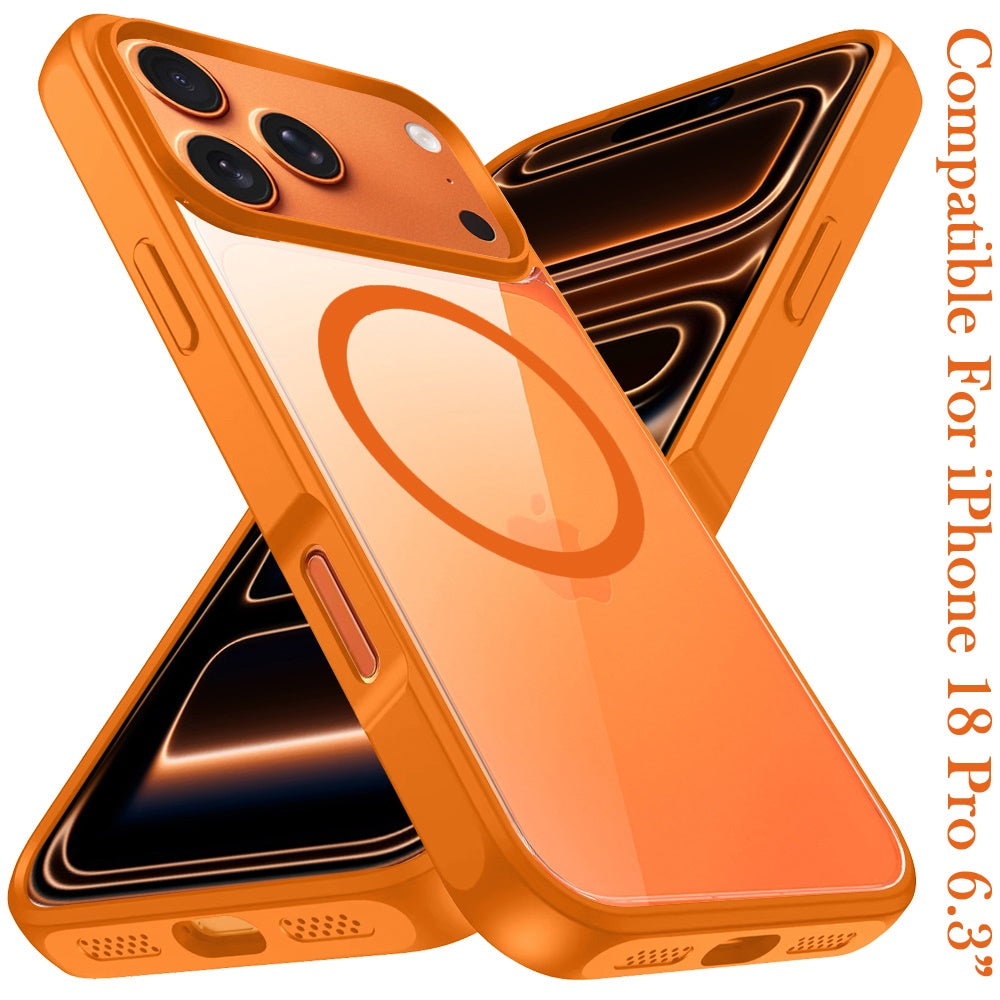 Phone Case for Apple iPhone 18 Pro Transparent Magnetic HQ Shockproof Hybrid 2.0mm Thick AntiSlip Grip Drop Protection Rugged Clear Durable Impact Cover