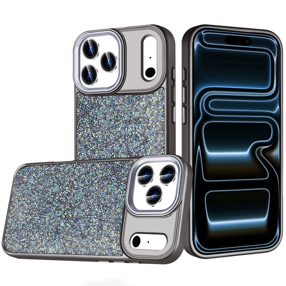 For Samsung Galaxy S26 Crystal Sparkle Diamond Glass Full Mini Glitter Bling Frame TPU Hybrid Protective Case Cover