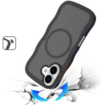 For Apple iPhone 17 (6.3") Grip Hand Magnetic Hybrid Case Shockproof Protection Matte Skin Rubber TPU + PC Case Cover