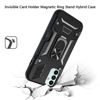 For Gabb Phone 4 Pro Invisible back Wallet Credit Card Holder with Ring Stand Kickstand Heavy Duty Slim Shockproof Hybrid Case Cover