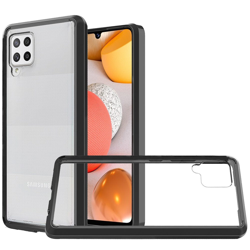 Hybrid Slim Crystal Clear, Shock-Absorption Durable Bumper TPU + Hard PC Back, Transparent Design