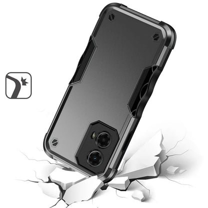For Motorola Moto G 5G 2024 Slim Fit Back Hybrid Lightweight Shockproof 2-in-1 Hybrid Hard PC Bumper Frame Armor Protection Case Cover