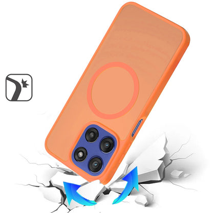 For Motorola Moto G Stylus 5G 2026 /2025 MagSafe Compatible Case Hybrid Soft TPU Bumper Hard Translucent Matte Back Slim Shockproof Case Cover Cosmic Orange