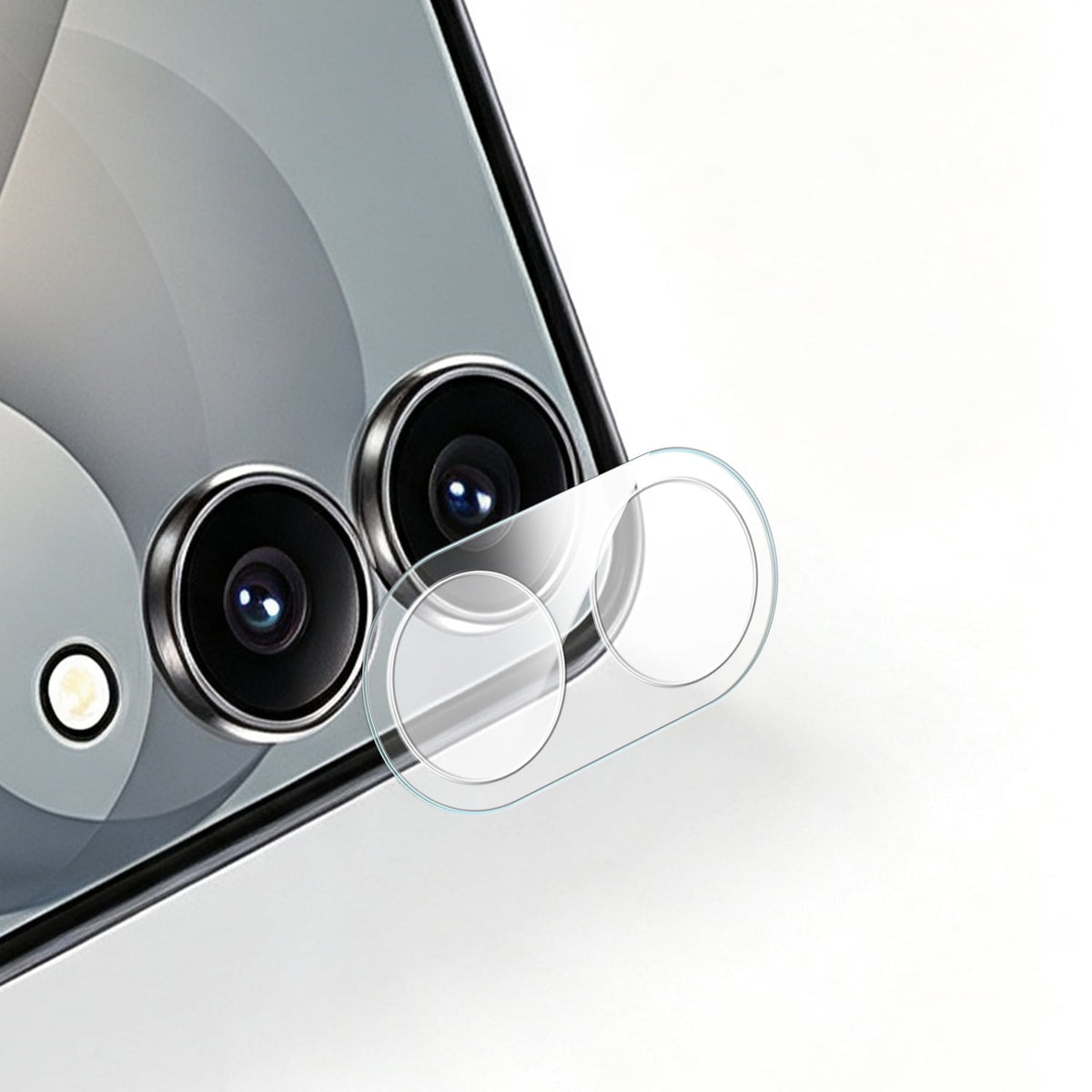 Camera Lens Protector for Samsung Galaxy Z Flip 8 Camera Clear Tempered Glass 2.5D Scratch Resistant HD Transparent Anti Fingerprint Protective Lens Guard Clear