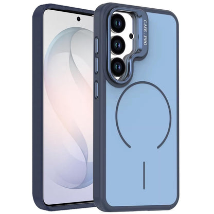 Phone Case for Samsung Galaxy S26 FE /Fan Edition Premium Matte Magnetic Camera Stand Hybrid Shockproof Rugged Protective Anti Scratch Durable Grip Metal Buttons Cover