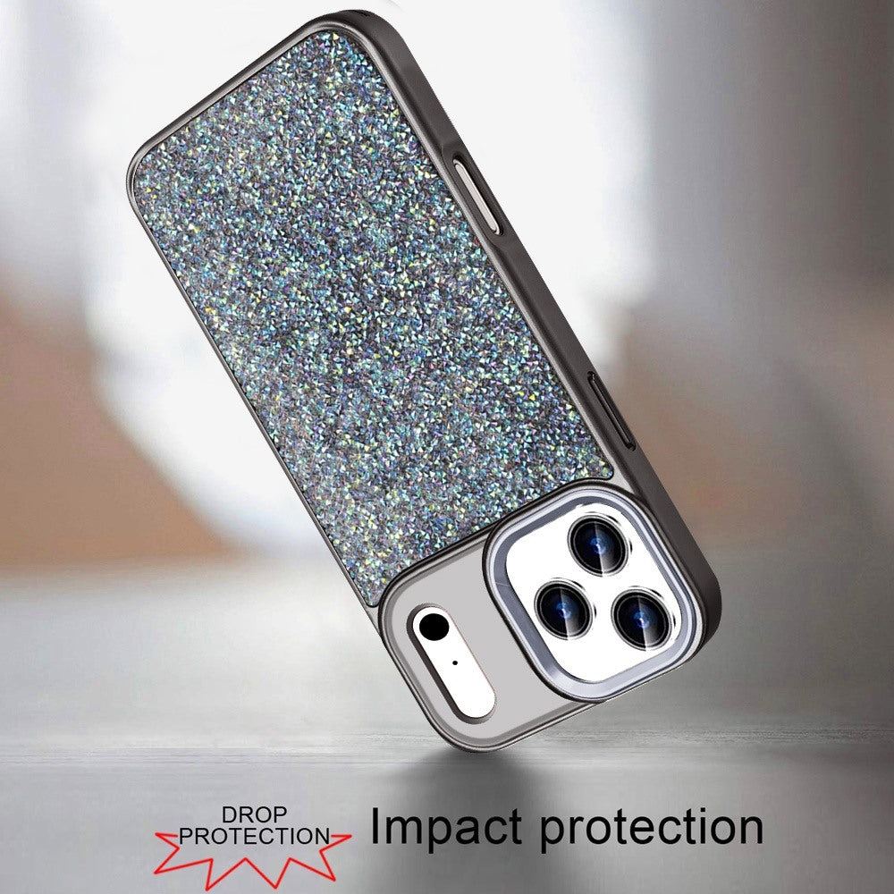 Crystal Glass Bling Diamond Metallic Edge Shockproof Durable Protective Clear Hybrid Stylish Premium Design