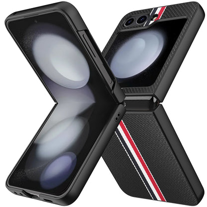 For Google Pixel 10 Pro Fold Velvet Fabric PU Vegan Leather, Premium Flip Design, Slim Snap-On Hard PC + TPU Case Cover Black