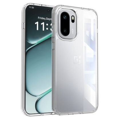 For OnePlus 15R / ACE 6 Crystal HD Clear Back Hybrid Case TPU Bumper Frame Slim Shockproof Hard Defender Case Cover Clear