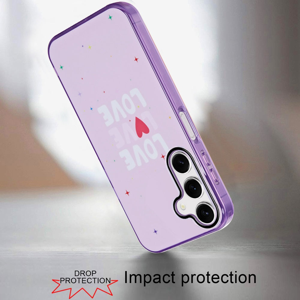 For Apple iPhone 16 Pro Max Fashion Layer Design Slim IMD TPU Protective, Shockproof Hybrid Stylish Durable Hard PC Case Cover