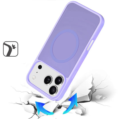 For Apple iPhone 17 Pro (6.3") MagSafe Compatible Case Hybrid Soft TPU Bumper Hard Translucent Matte Back Slim Shockproof Case Cover