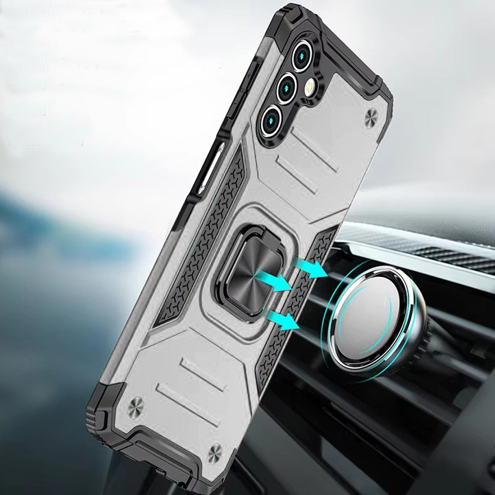 Phone Case for Samsung Galaxy A56 / A36 Magnetic Car Mount Hybrid Ring Stand Shockproof Rugged Grip Armor Heavy Duty Protective TPU Durable Cover