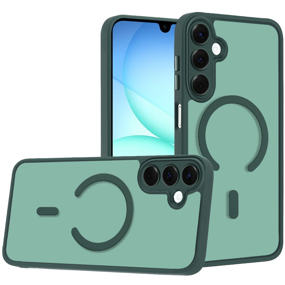 Matte Frosted Magnetic Back Hybrid Hard PC Soft TPU Camera Protection Slim Shock Absorbing Anti Fingerprint