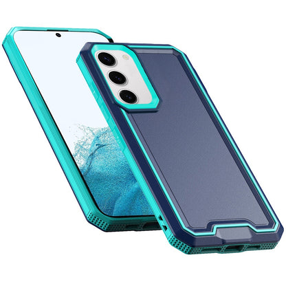 For Samsung Galaxy S22 Tough Modern Fused Hybrid Armor Hard PC TPU Rubber Shockproof Drop Protection Impact Case Cover Red