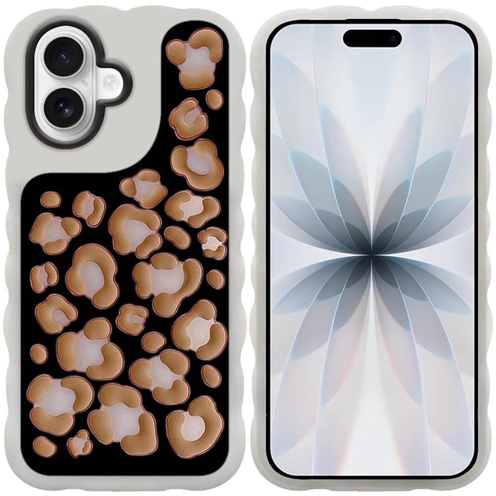 Phone Case for Apple iPhone 17 Fashionable Silicone Textured Decorative Design Pattern Protective Rubber TPU Hybrid Protection Cover