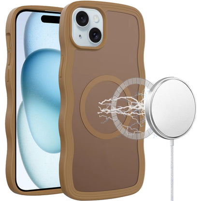 For Apple iPhone 17E /16E Grip Hand Magnetic Hybrid Case Shockproof Protection Matte Skin Rubber TPU + PC Case Cover Coffe