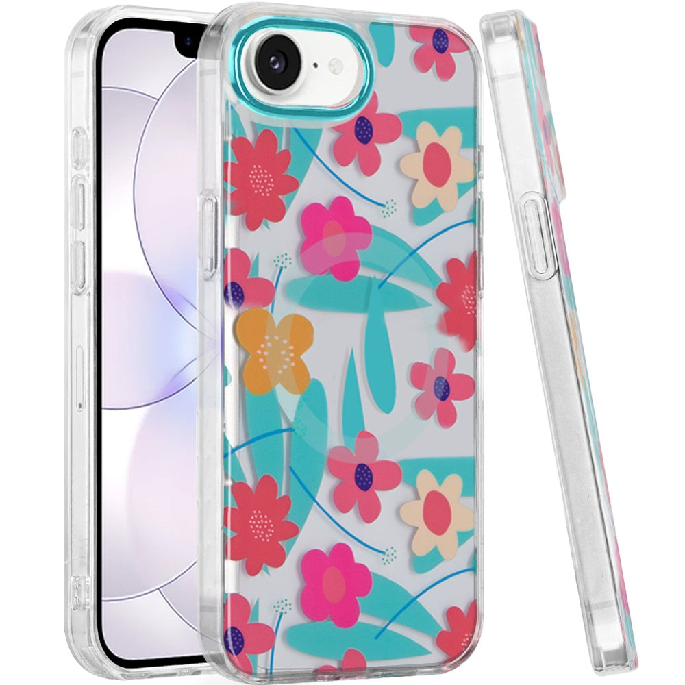 Phone Case for Apple iPhone 17E /16E Stylish Design Shockproof Magnetic TPU IMD Print Rugged Grip Drop Protection Slim Fit Fashion Cover