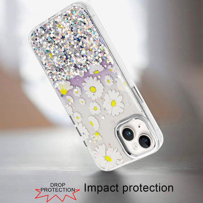 For Apple iPhone 14 /13 Fashion Beautiful Epoxy Design Hybrid Fashion Stylish TPU Protective, Shockproof Hybrid PC Case Cover