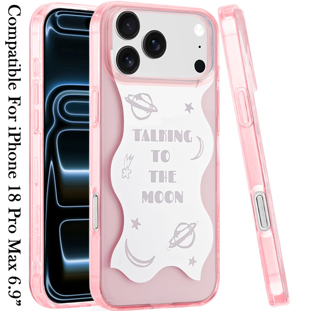 Phone Case for Apple iPhone 18 Pro Max/ iPhone 17 Pro Max Stylish Design Shockproof Magnetic Magsafe Compatible TPU IMD Print Rugged Grip Drop Protection Slim Fashion Cover
