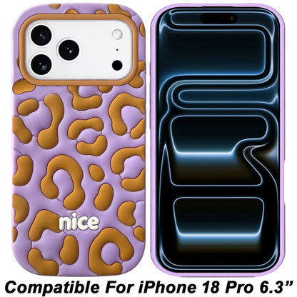 Phone Case for Apple iPhone 18 Pro Fashionable Silicone Textured Decorative Design Pattern Protective Rubber TPU Hybrid Protection Cover