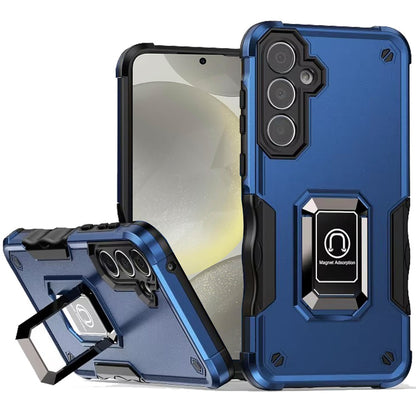 For Samsung Galaxy S25 /S24 Hybrid Stand Magnetic Ring Holder Kickstand Heavy Duty Rugged Drop Silicone & Hard PC Shockproof Case Cover
