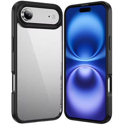 For Apple iPhone 17 Air (6.6") Hybrid Transparent HQ Slim Shockproof Clear Protective Thick 2.0mm TPU Frame Case Cover
