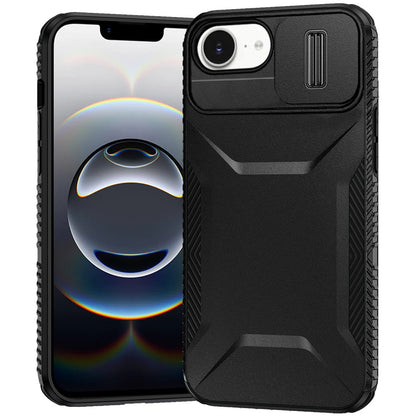 For Apple iPhone 17E /16E Slim Fit Shockproof Hybrid with Slide Camera Window Covering, Rugged Tpu Silicone Hard PC Bumper Case Cover