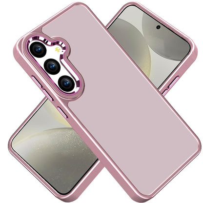 For Samsung Galaxy S25 /S24 Slim Fit Thin Hybrid,Frosted Matte Polished Acrylic Hard PC with TPU Rubber Frame Case Cover