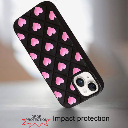 Phone Case for iPhone 15 Plus (6.7") Fashionable Silicone Textured Decorative Design Pattern Protective Rubber TPU Hybrid Protection Cover
