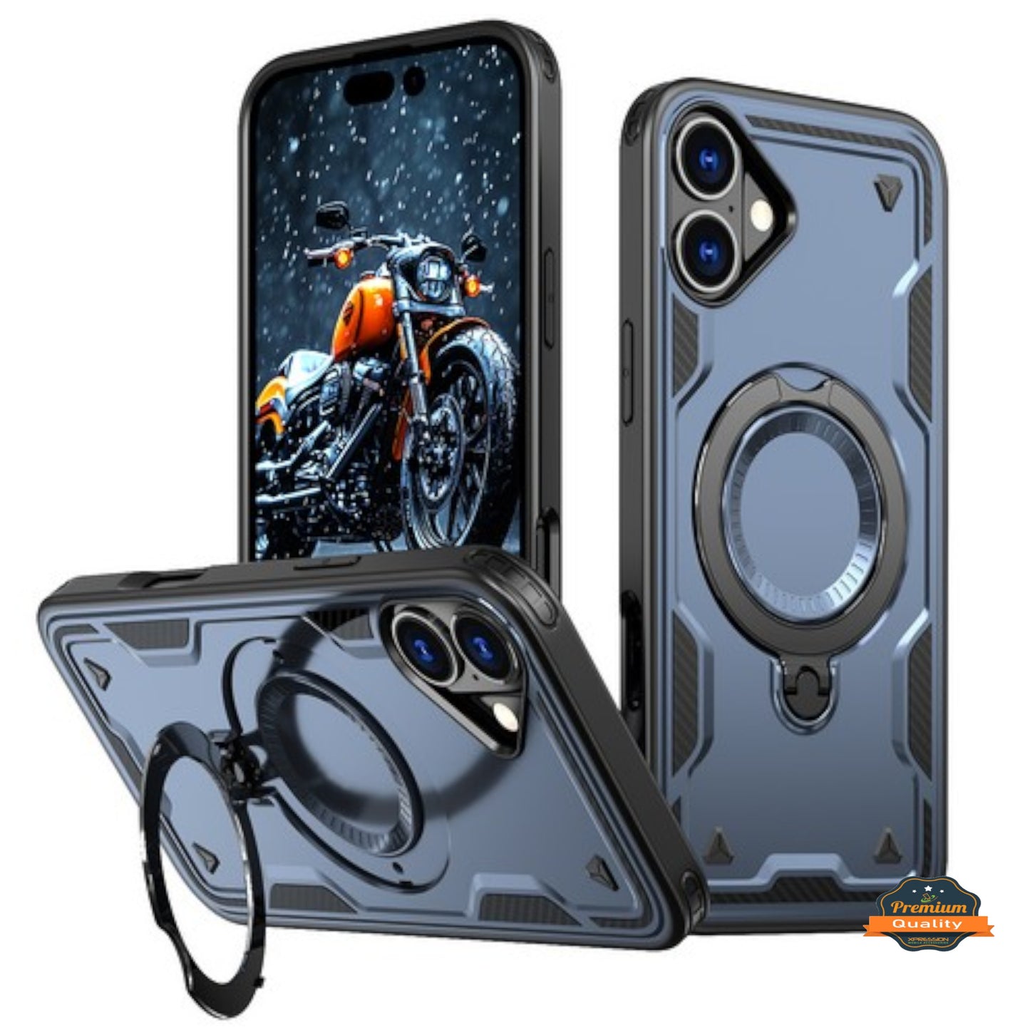 For Samsung Galaxy S25 /S24 Ring Holder Military-Grade Shockproof, Magnetic Kickstand, Large Twisting Compatible with MagSafe Case Cover