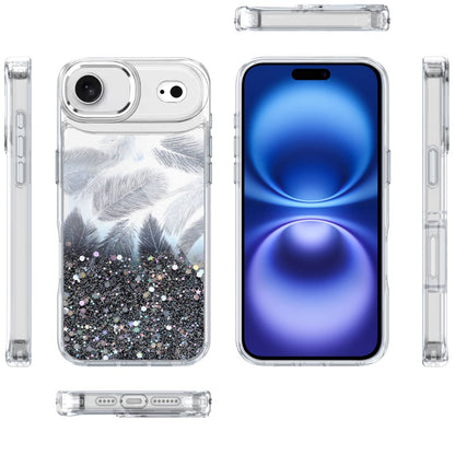 For Apple iPhone 17 AIR Epoxy Glitter Shimmer Fashion Case with Magnetic Magsafe Compatible Hybrid Sparkling Slim Protective Case Cover