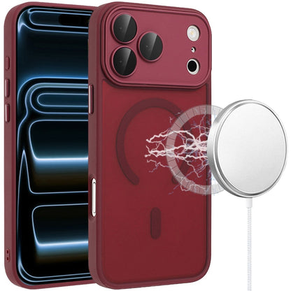 Phone Case for Apple iPhone 17 Pro Max (6.9") Matte Frosted Magnetic Back Hybrid Hard PC Soft TPU Camera Protection Slim Shock Absorbing Anti Fingerprint Cover