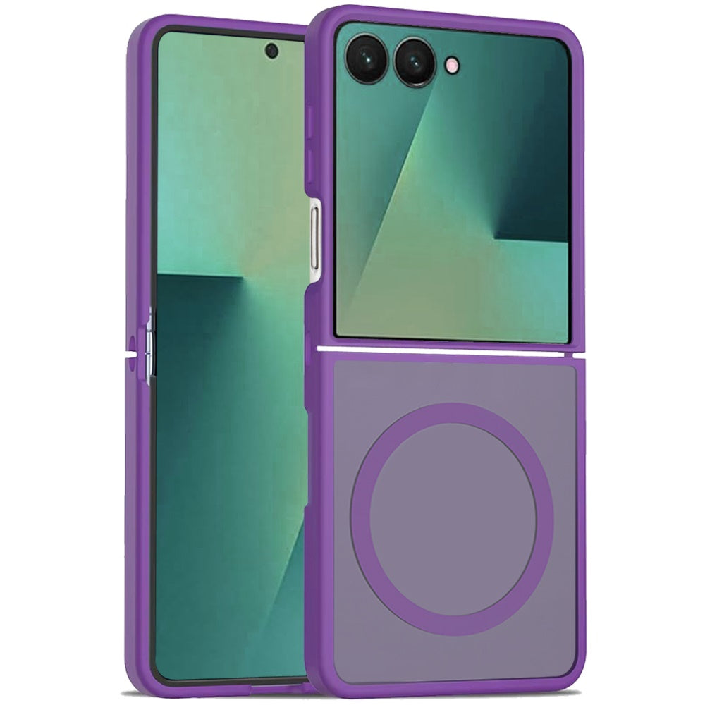 For Samsung Galaxy Z Flip 7 MagSafe Compatible Case Hybrid Soft TPU Bumper Hard Translucent Matte Back Slim Shockproof Case Cover