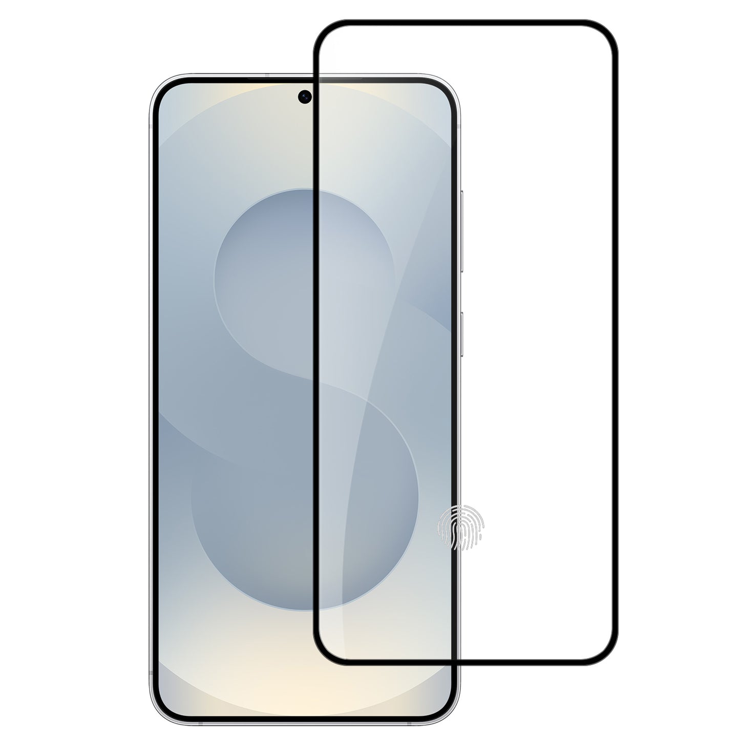 For Samsung Galaxy S25 Fan Edition /Galaxy S25 FE Tempered Glass Screen Protector [Full Coverage] Curved Black Edged 9H Hardness Glass Screen Protector Protector Clear Black