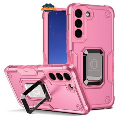 For Samsung Galaxy S25 Fan Edition /Galaxy S25 FE Heavy Duty Hybrid 2in1 Hard PC & TPU Rugged Bumper Shockproof with Magnetic Ring Kickstand Case Cover