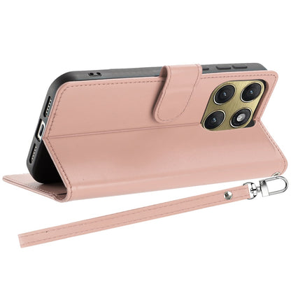 Phone Case for Motorola Edge 2026 Leather Wallet Folio Credit Card Holder with Magnetic Closure Wrist Strap Classic Flip Design Storage Slots Cover