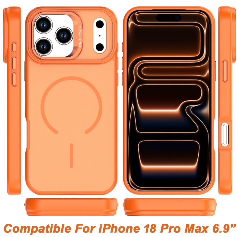 Phone Case for Apple iPhone 18 Pro Max/ 17 Pro Max Premium Matte Magnetic Camera Stand Hybrid Shockproof Rugged Protective Anti Scratch Durable Grip Metal Buttons Cover