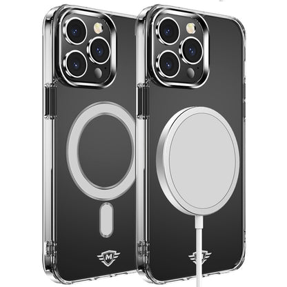 Apple iPhone 16 (6.1") Premium Clear Hybrid Built-in Magnetic Compatible with MagSafe Slim Thick TPU Bumper