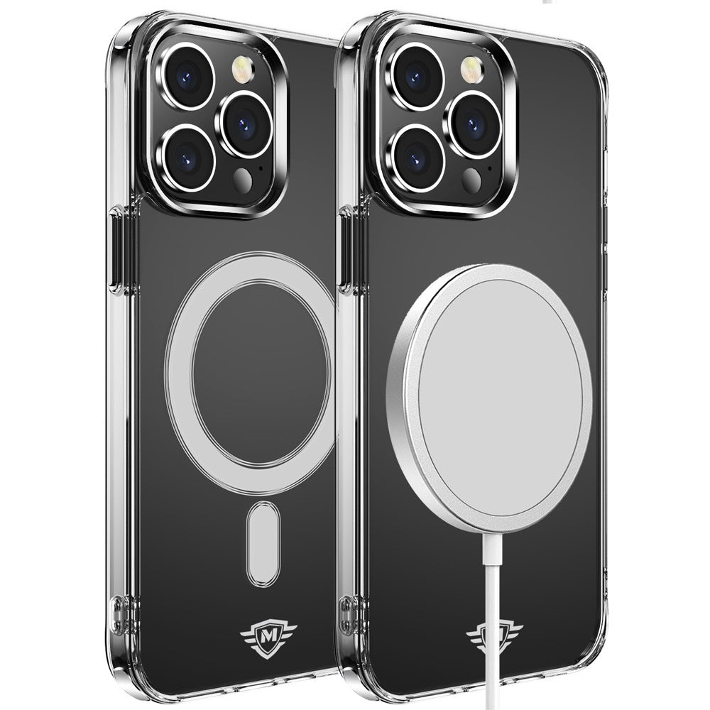 Apple iPhone 16 Plus (6.7") Premium Clear Hybrid Built-in Magnetic Compatible with MagSafe Slim Thick TPU Bumper