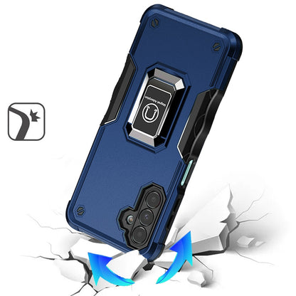 For Samsung Galaxy A17 5G Hybrid Stand Magnetic Ring Holder Kickstand Heavy Duty Rugged Drop Silicone & Hard PC Shockproof Case Cover