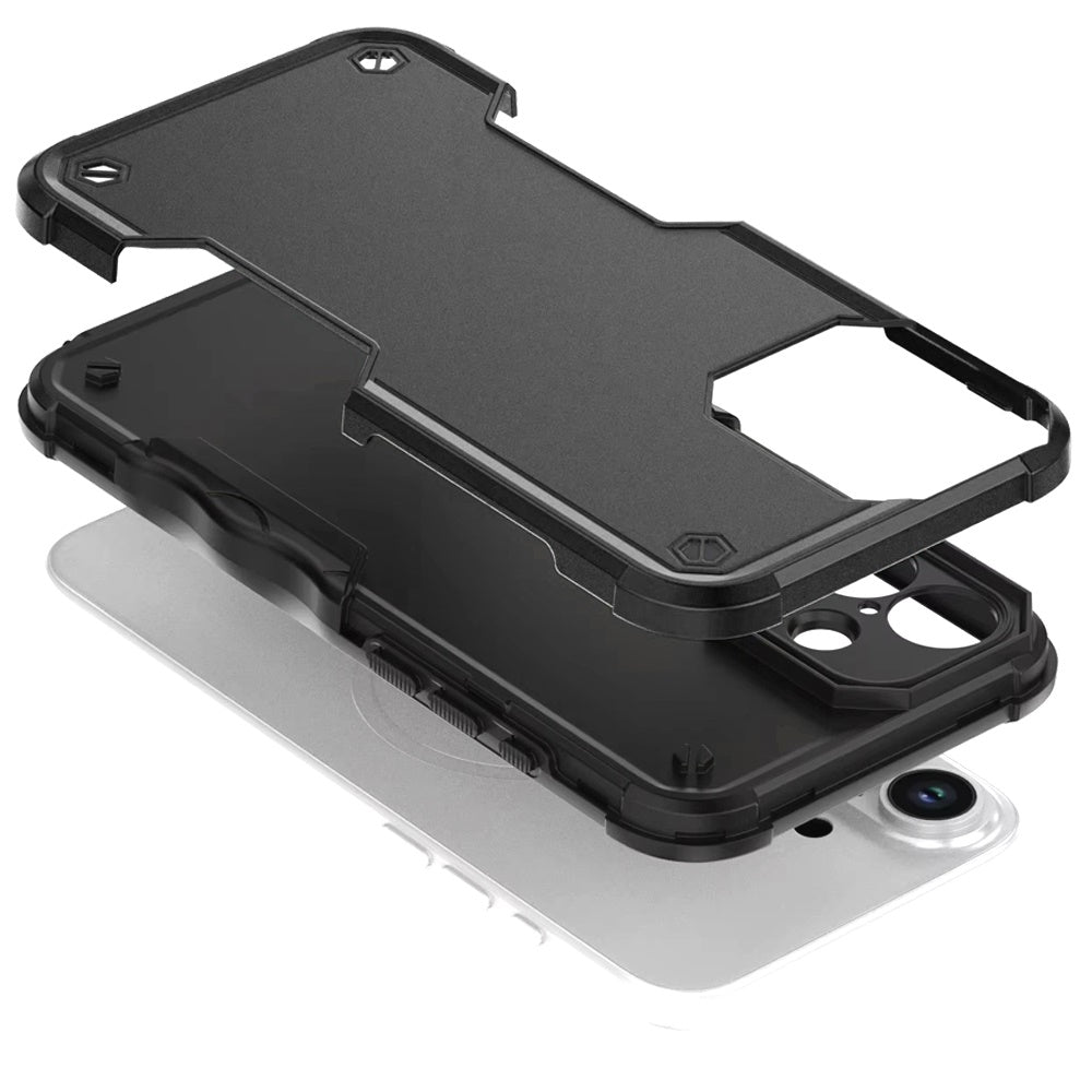 For Apple iPhone 17 (6.3") Slim Tough Shockproof Hybrid Heavy Duty 2in1 Dual Layer TPU Bumper Rugged Rubber Defend Armor Case Cover