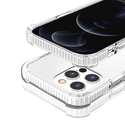 For Apple iPhone 11 Hybrid Transparent Acrylic Rubber Gummy Hard PC Silicone TPU Color Bumper Frame Shockproof Case Cover White