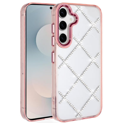 For Samsung Galaxy S25 FE, S25 Fan Edition Gem Glitter Diamond Bling Clear Hybrid TPU Cover, Colorful Shockproof Protective Back, Slim Fit for Women Girls Case Cover