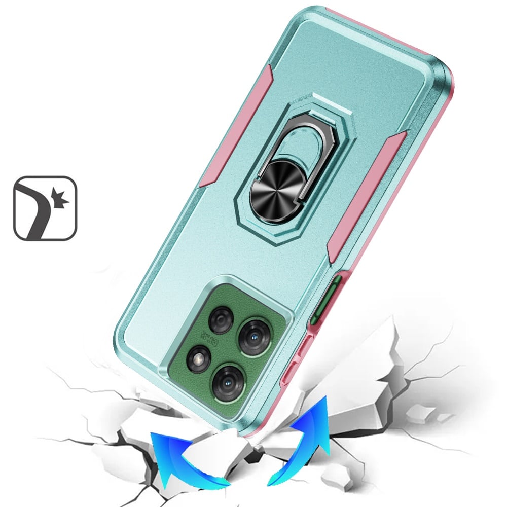 For Motorola Moto G Power 5G 2026 /2025 Hybrid Tough Strong Dual Layer Hard PC TPU with Magnetic Ring Stand Heavy-Duty Armor Design Case Cover