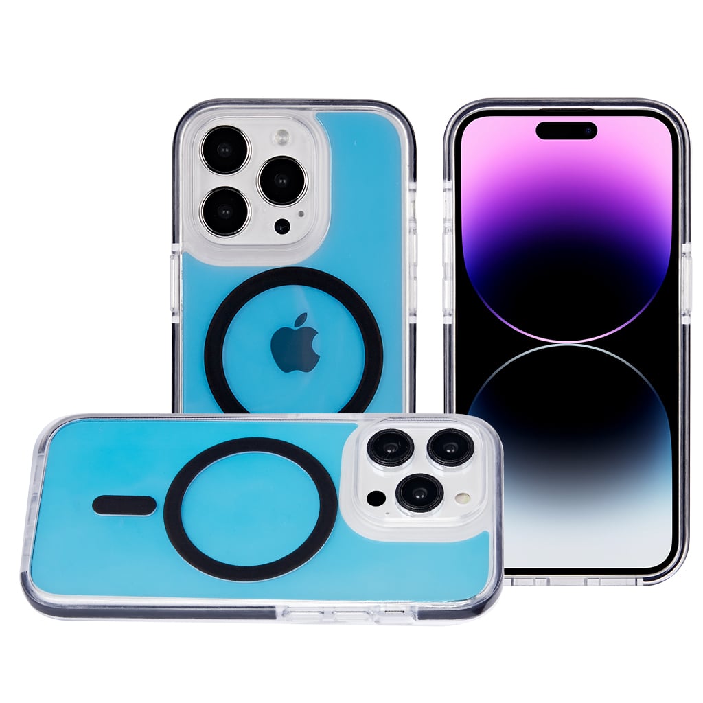 For iPhone 15 Pro (6.1") Design Pattern IMD Magnetic Hybrid Shockproof Protection Durable Secure Grip Slim Fashion Case Cover Space Silver Pattern