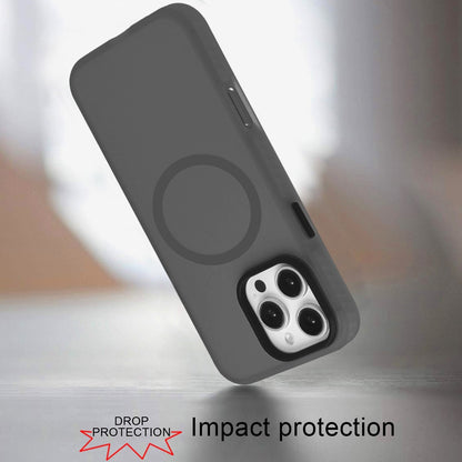 For Apple iPhone 16 Pro Max (6.9") Matte Skin Hybrid TPU with Magnetic Circle MagSafe Compatible, Military Grade Shockproof Slim Fit Case Cover
